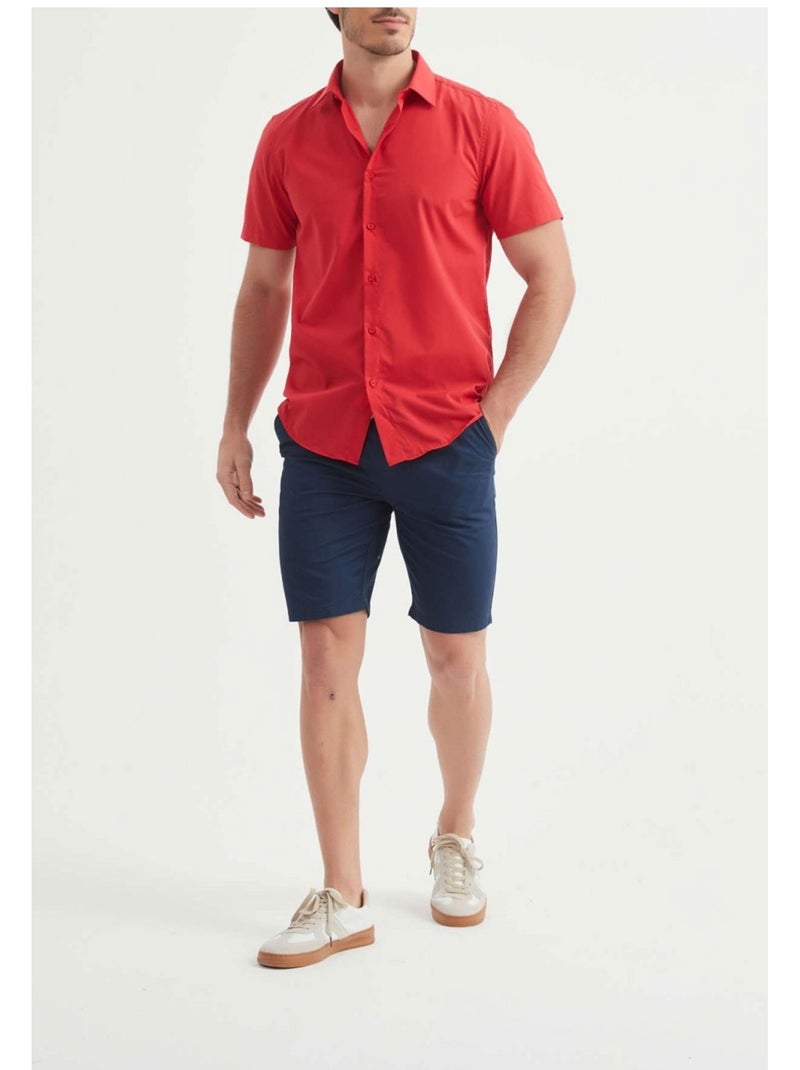 Camicia a maniche corte Kebello Rosso - Kiabi