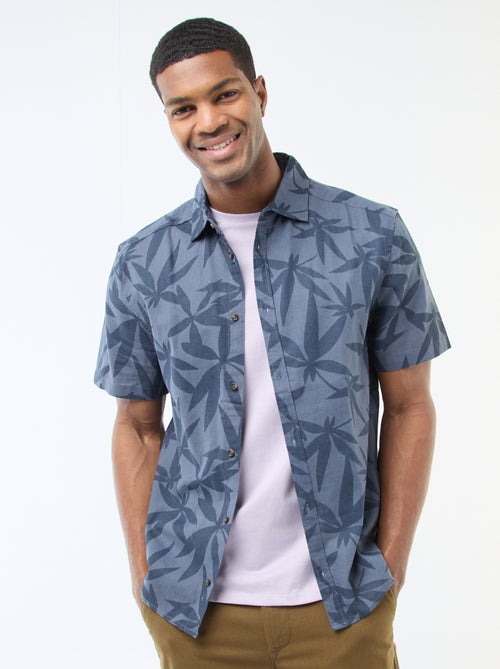 Camicia a maniche corte leggera con fantasia - Kiabi