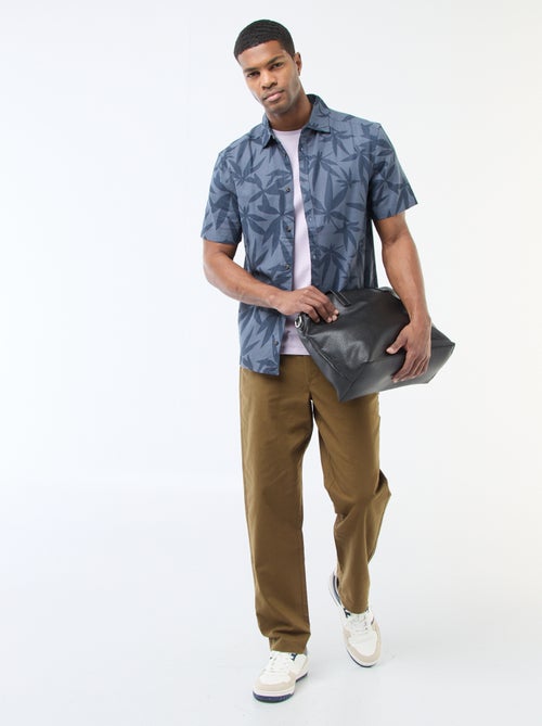 Camicia a maniche corte leggera con fantasia - Kiabi