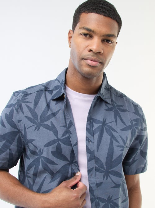 Camicia a maniche corte leggera con fantasia - Kiabi