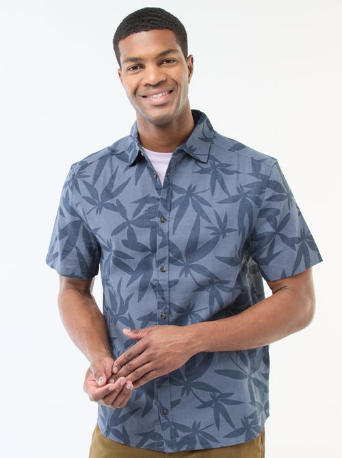 Camicia a maniche corte leggera con fantasia - Kiabi