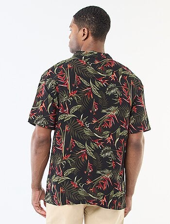 Camicia a maniche corte leggera con motivo