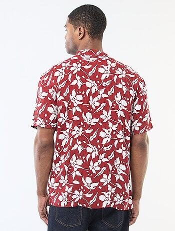 Camicia a maniche corte leggera con motivo