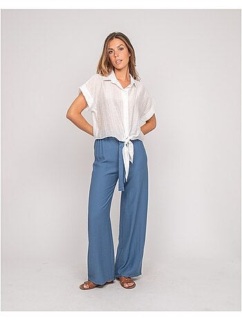 Camicia a maniche corte lurex ONYX