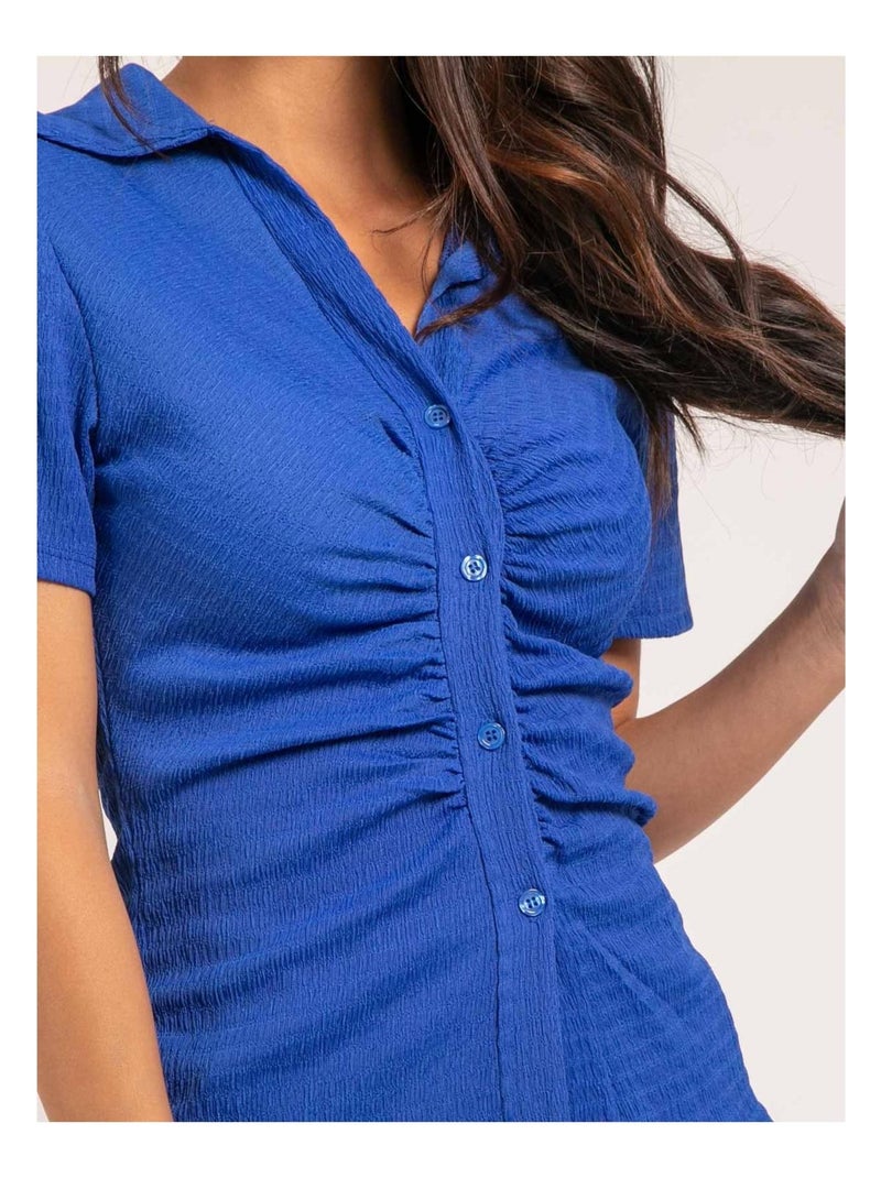 Camicia a maniche corte ORLA Blu - Kiabi