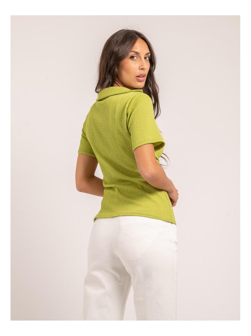 Camicia a maniche corte ORLA Verde - Kiabi