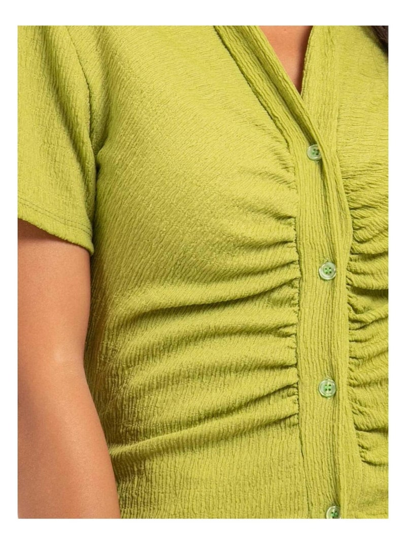 Camicia a maniche corte ORLA Verde - Kiabi