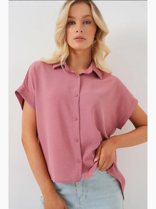 Camicia a maniche corte oversize bdart - Kiabi Camicia a maniche corte oversize bdart - Kiabi