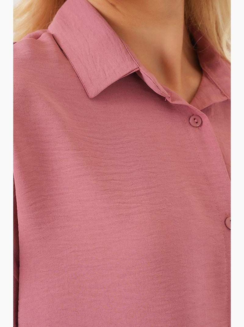 Camicia a maniche corte oversize bdart Rosa antico - Kiabi