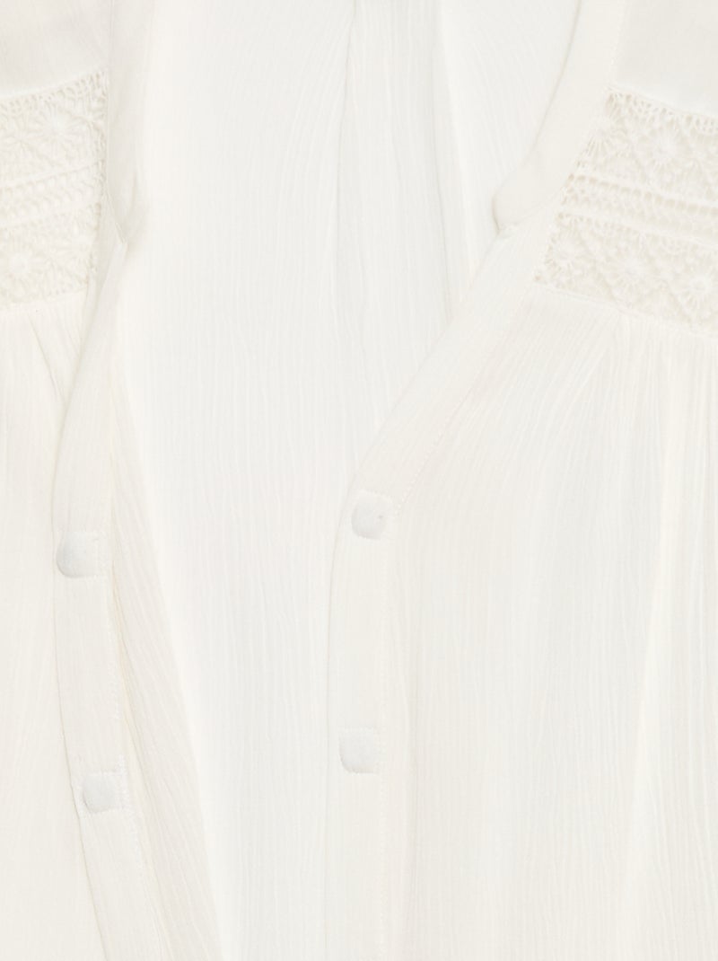 Camicia a maniche corte So Easy Bianco - Kiabi
