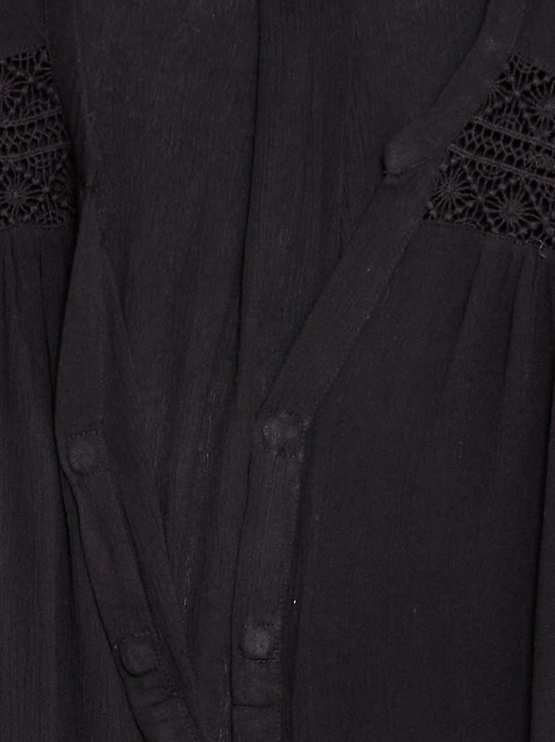 Camicia a maniche corte So Easy Nero - Kiabi