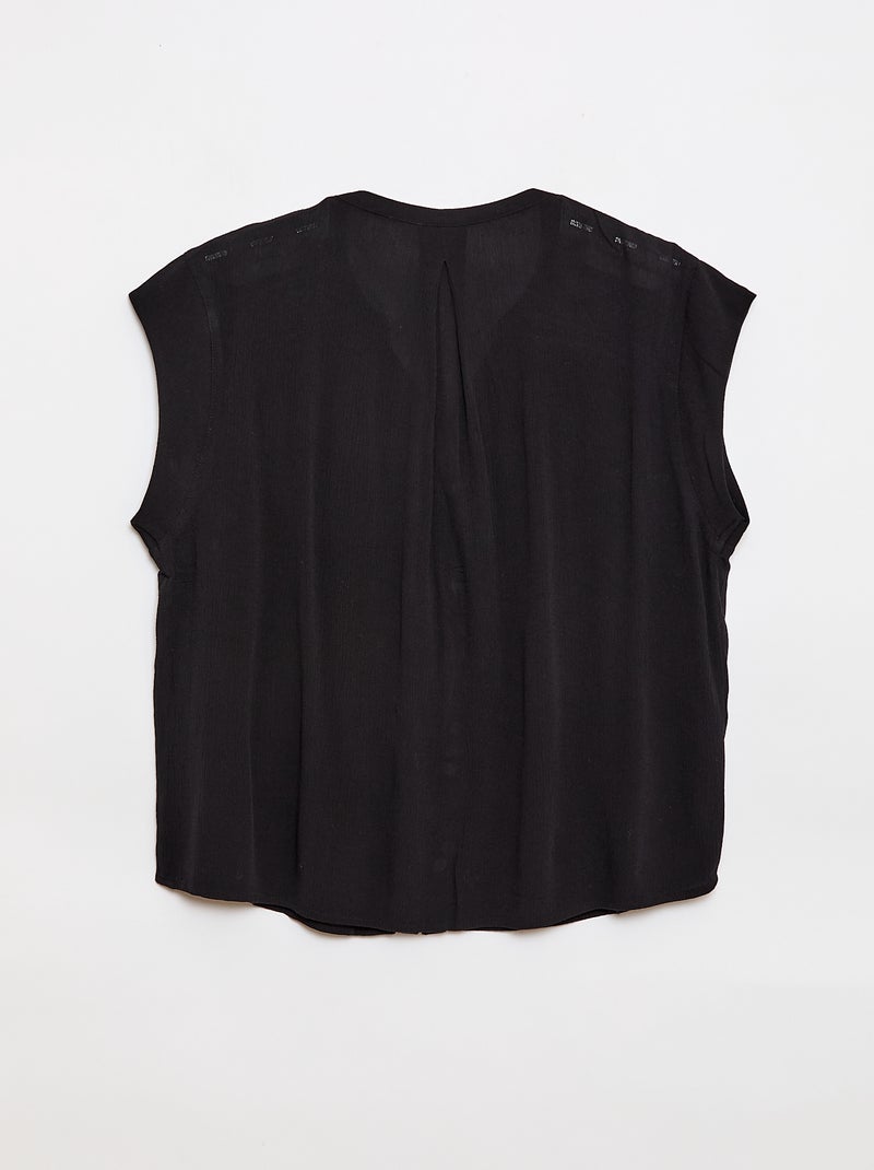 Camicia a maniche corte So Easy Nero - Kiabi