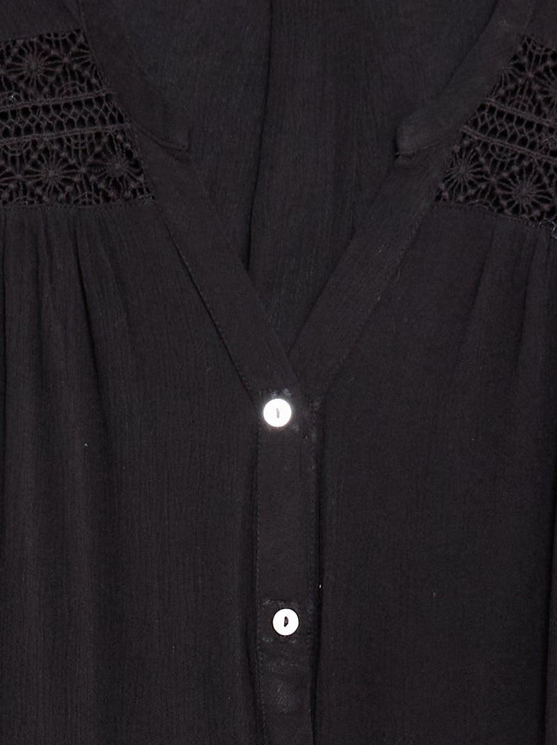 Camicia a maniche corte So Easy Nero - Kiabi
