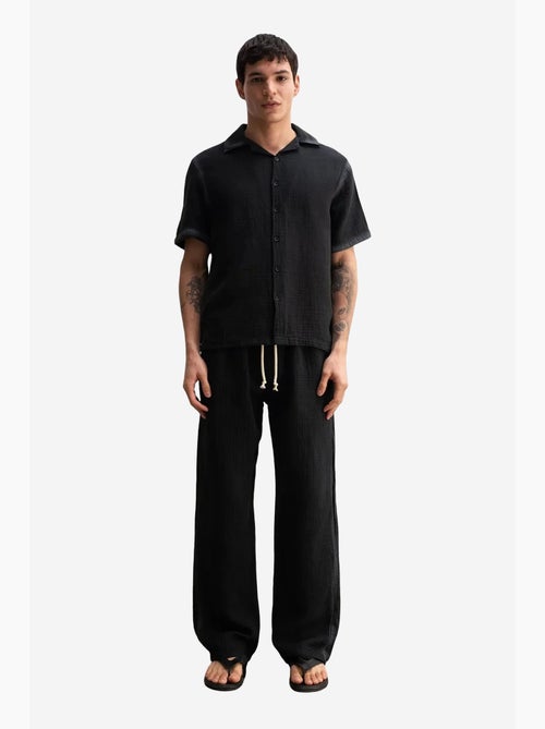 Camicia a maniche corte testurizzata in cotone giesto - Kiabi Camicia a maniche corte testurizzata in cotone giesto - Kiabi
