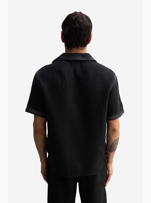 Camicia a maniche corte testurizzata in cotone giesto - Kiabi Camicia a maniche corte testurizzata in cotone giesto - Kiabi