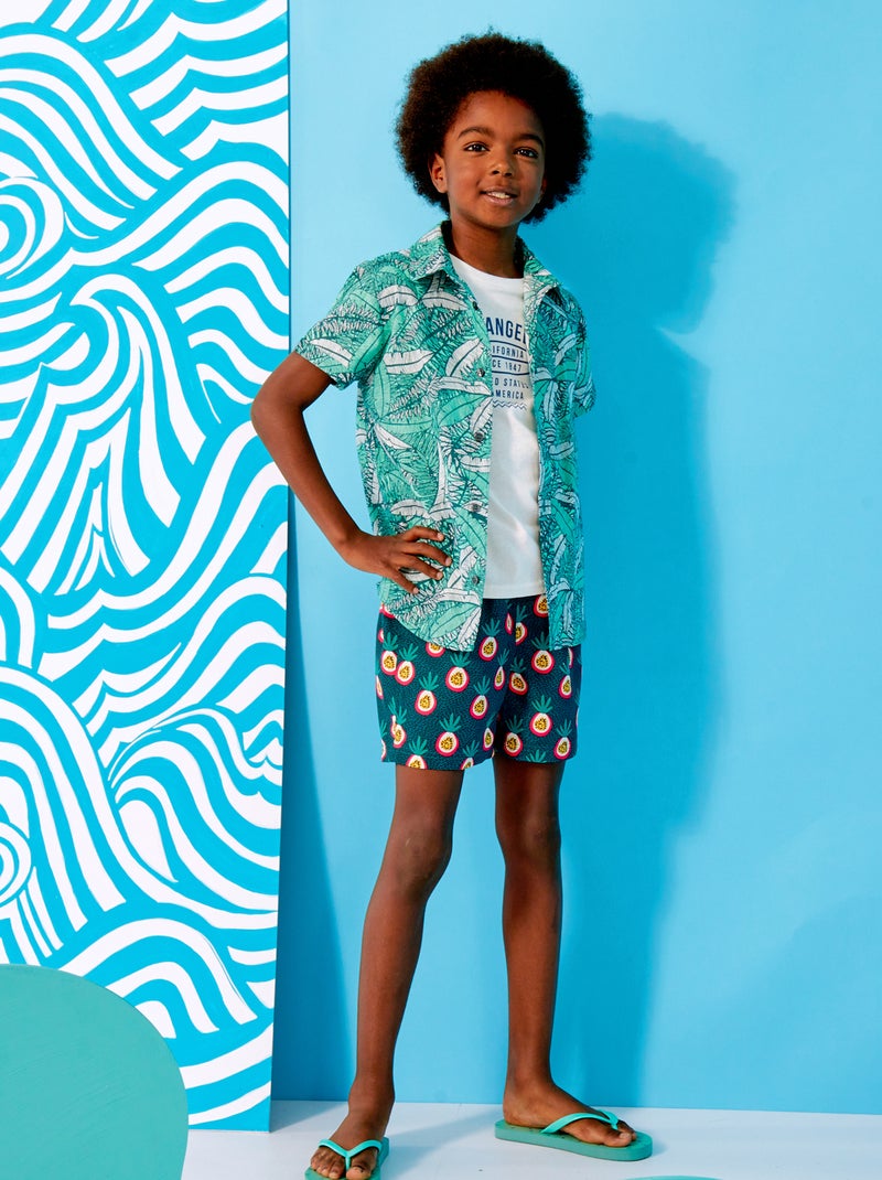 Camicia a maniche corte VERDE - Kiabi