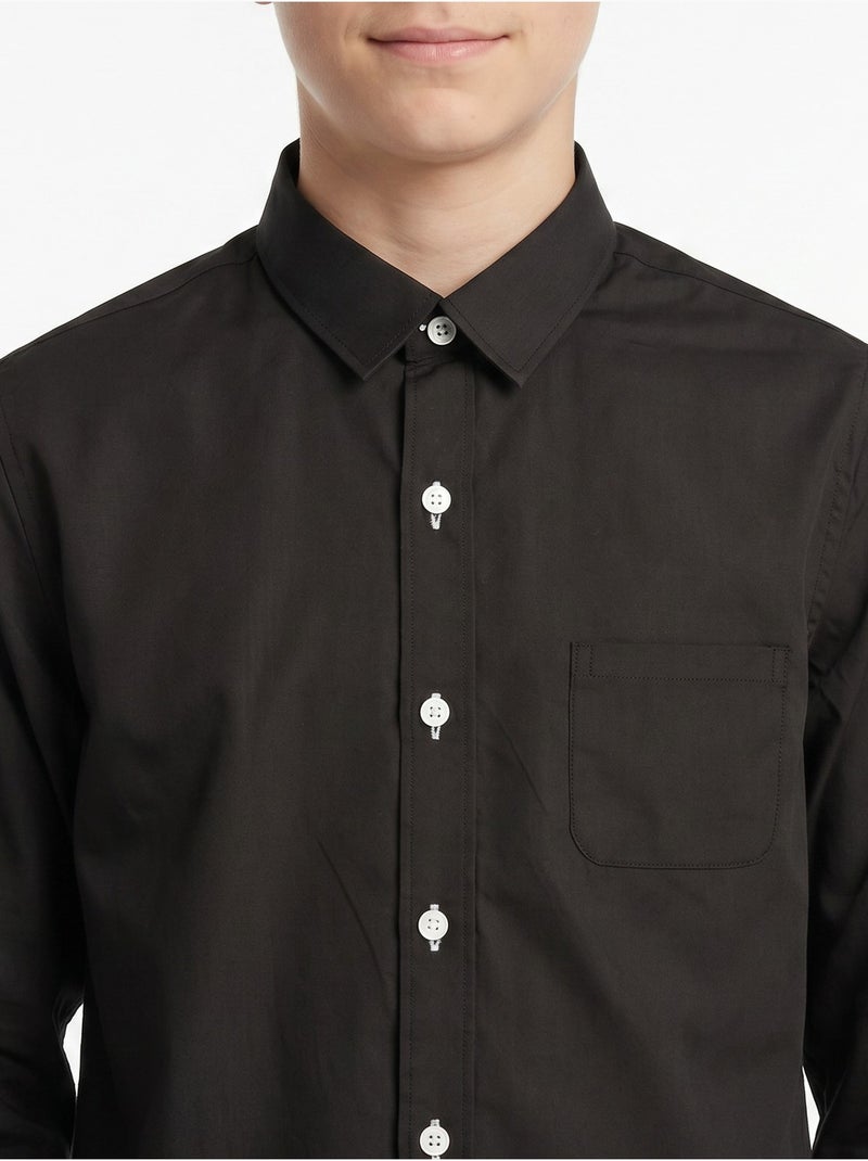 Camicia a maniche lunghe - Yves Enzo Nero - Kiabi