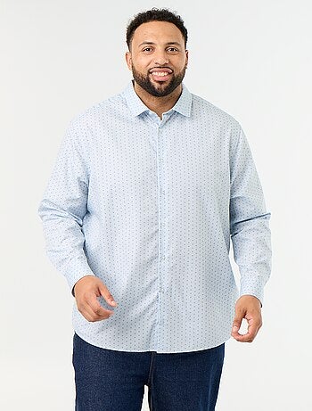 Camicia a maniche lunghe a fantasia