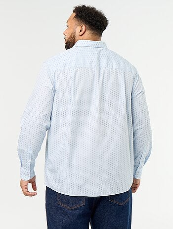 Camicia a maniche lunghe a fantasia