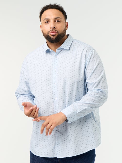 Camicia a maniche lunghe a fantasia - Kiabi