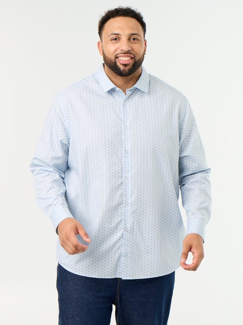 Camicia a maniche lunghe a fantasia - Kiabi