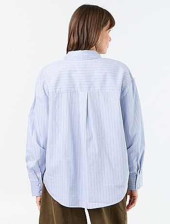 Camicia a maniche lunghe a righe