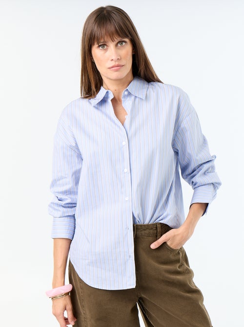 Camicia a maniche lunghe a righe - Kiabi Camicia a maniche lunghe a righe - Kiabi