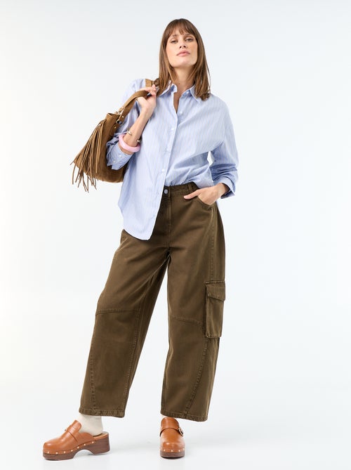 Camicia a maniche lunghe a righe - Kiabi Camicia a maniche lunghe a righe - Kiabi
