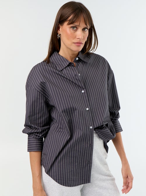 Camicia a maniche lunghe a righe - Kiabi Camicia a maniche lunghe a righe - Kiabi