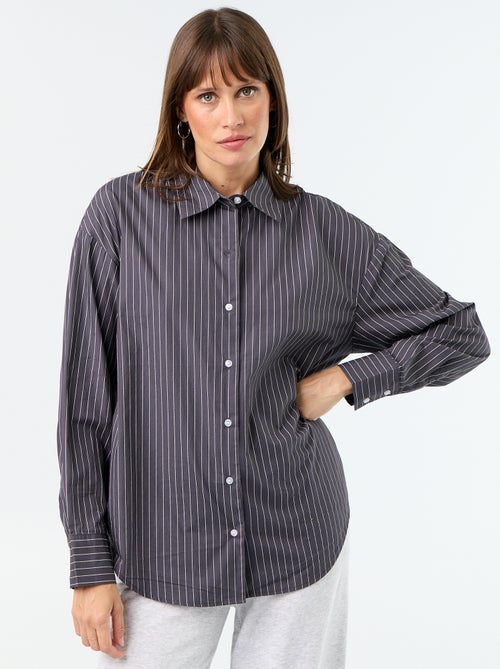 Camicia a maniche lunghe a righe - Kiabi Camicia a maniche lunghe a righe - Kiabi