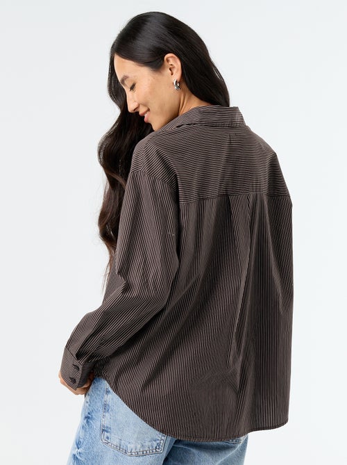 Camicia a maniche lunghe a righe - Kiabi Camicia a maniche lunghe a righe - Kiabi