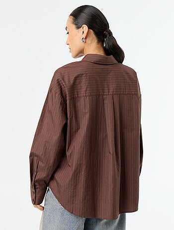 Camicia a maniche lunghe a righe