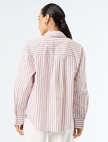 Camicia a maniche lunghe a righe