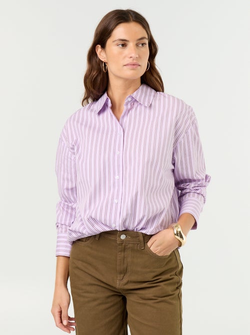 Camicia a maniche lunghe a righe - Kiabi Camicia a maniche lunghe a righe - Kiabi