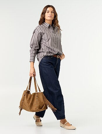 Camicia a maniche lunghe a righe