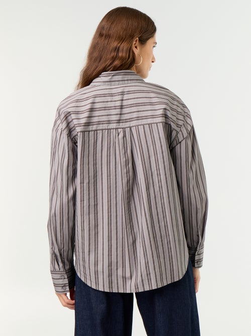 Camicia a maniche lunghe a righe - Kiabi Camicia a maniche lunghe a righe - Kiabi