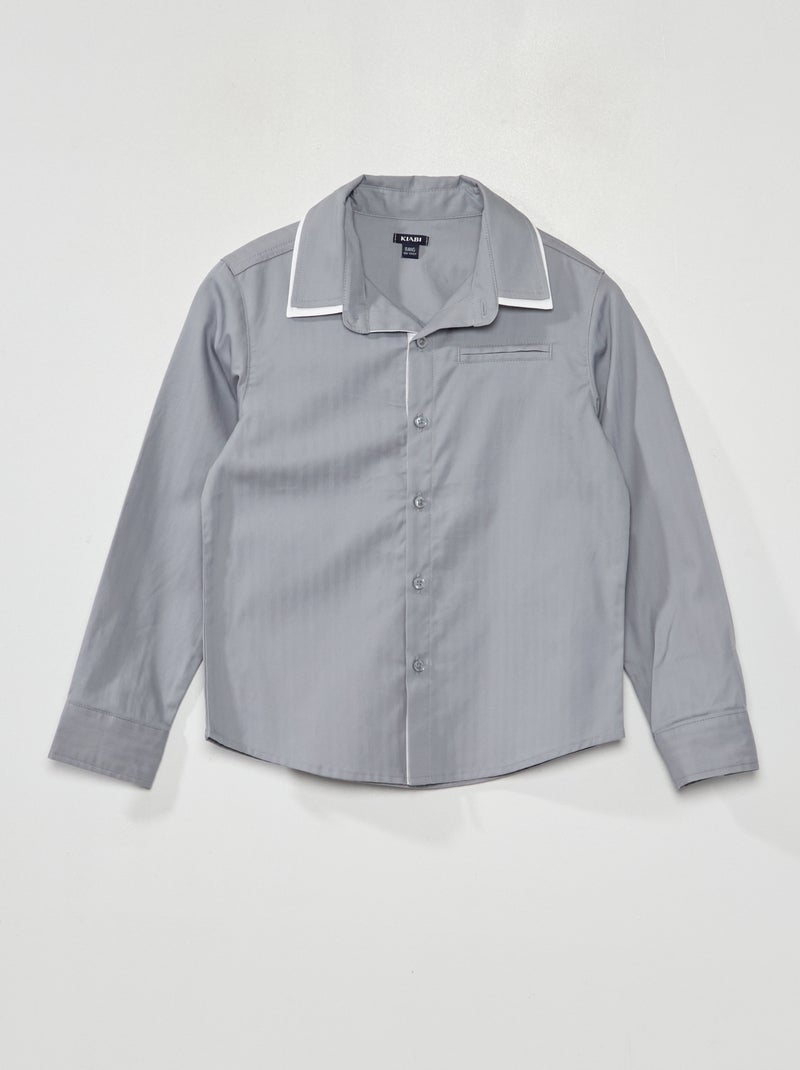 Camicia a maniche lunghe BLU - Kiabi