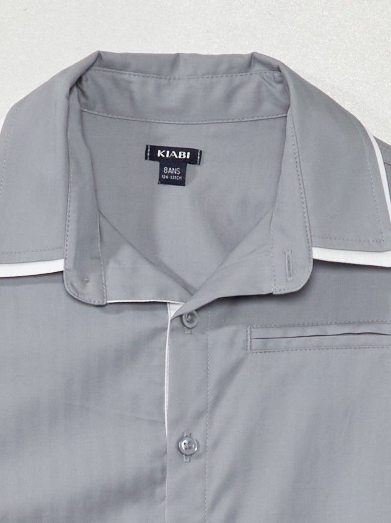 Camicia a maniche lunghe BLU - Kiabi