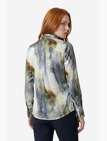 Camicia a maniche lunghe con bottoni e stampa astratta my fashion