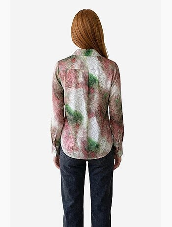 Camicia a maniche lunghe con bottoni e stampa astratta my fashion
