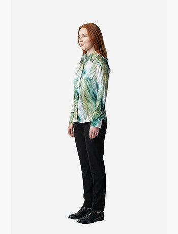 Camicia a maniche lunghe con bottoni e stampa astratta my fashion