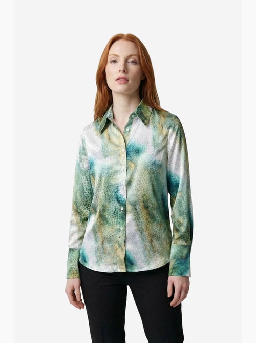 Camicia a maniche lunghe con bottoni e stampa astratta my fashion - Kiabi Camicia a maniche lunghe con bottoni e stampa astratta my fashion - Kiabi