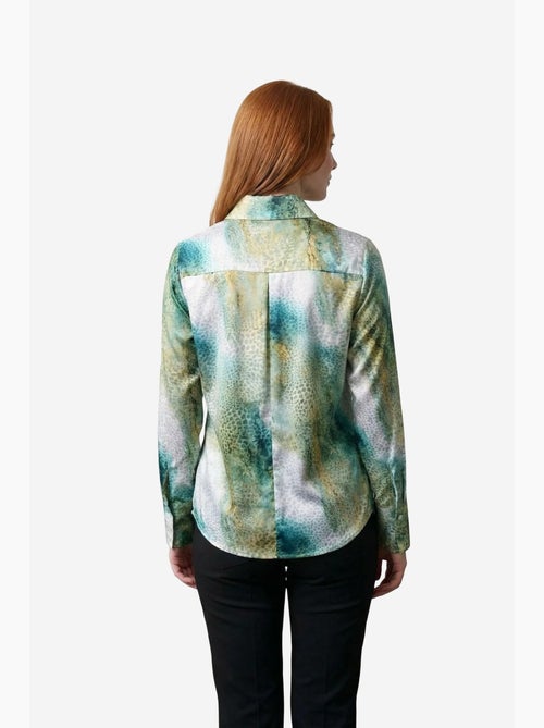 Camicia a maniche lunghe con bottoni e stampa astratta my fashion - Kiabi Camicia a maniche lunghe con bottoni e stampa astratta my fashion - Kiabi