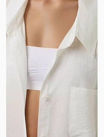 Camicia a maniche lunghe con colletto a camicia e vestibilità rilassata hiccup