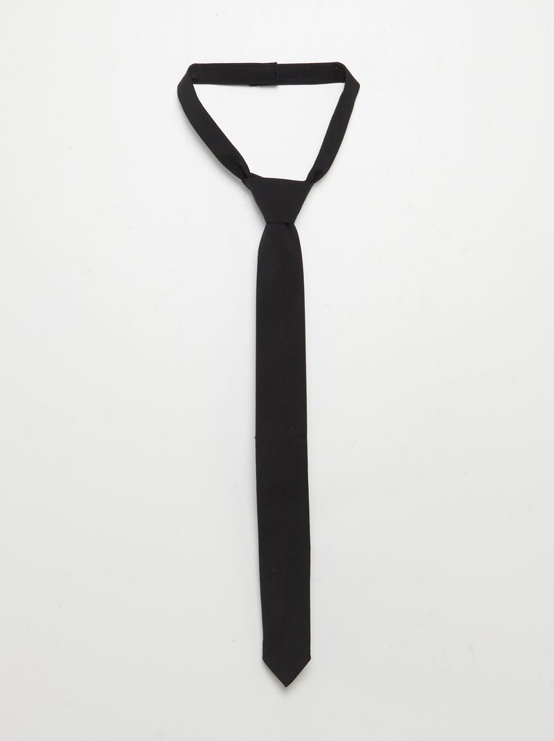 Camicia a maniche lunghe con cravatta bianco - Kiabi