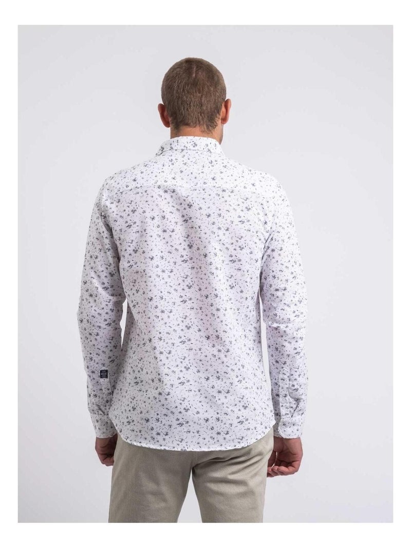 Camicia a maniche lunghe con motivi DOGABIN Bianco - Kiabi