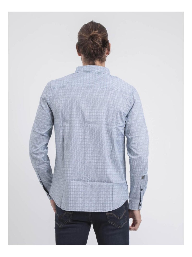 Camicia a maniche lunghe con motivi TERALIX Bianco - Kiabi