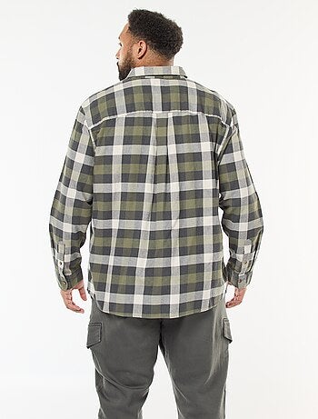 Camicia a maniche lunghe con motivo a quadri