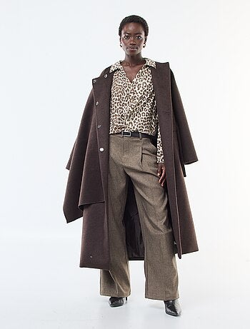 Camicia a maniche lunghe con motivo leopardato 'JDY'