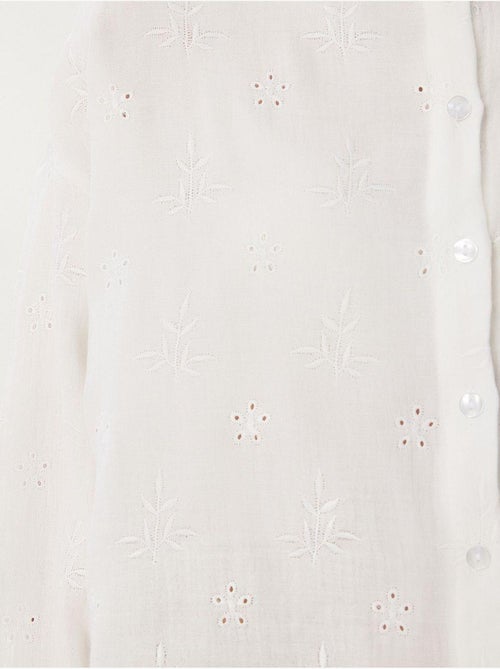 Camicia a maniche lunghe con ricamo testurizzato e chiusura a bottoni istanbul - Kiabi Camicia a maniche lunghe con ricamo testurizzato e chiusura a bottoni istanbul - Kiabi